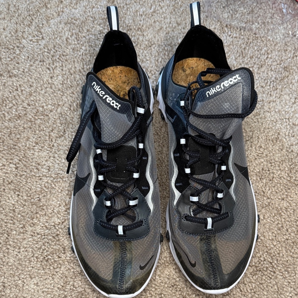 Nike React Black and White Sneakers